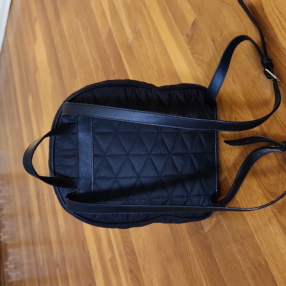 Kate Spade Black Quilted Backpack - Picture 3 of 12